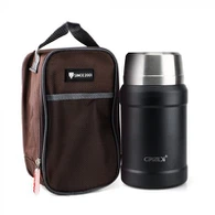 Wadah Makanan Vakum Stainless Steel dengan Sendok Ss Lipat